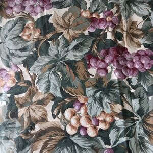 Ambiance Fabric Upholstery‎ Cotton Sheen Grape Vine THE PARK AVENUE Vintage USA